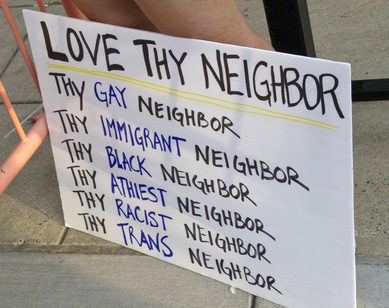 Donald Trump Love Thy Neighbour US Election 2016