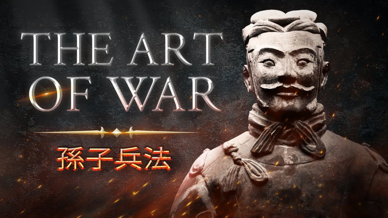 Image of Sun Tzu with The Art of War writing