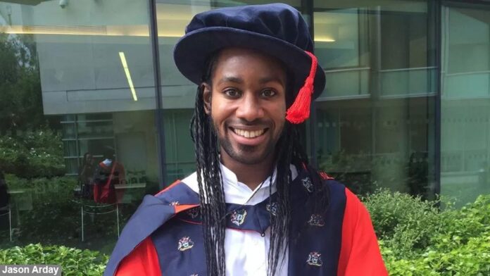 Professor Jason Arday in his Cambridge University academic dress