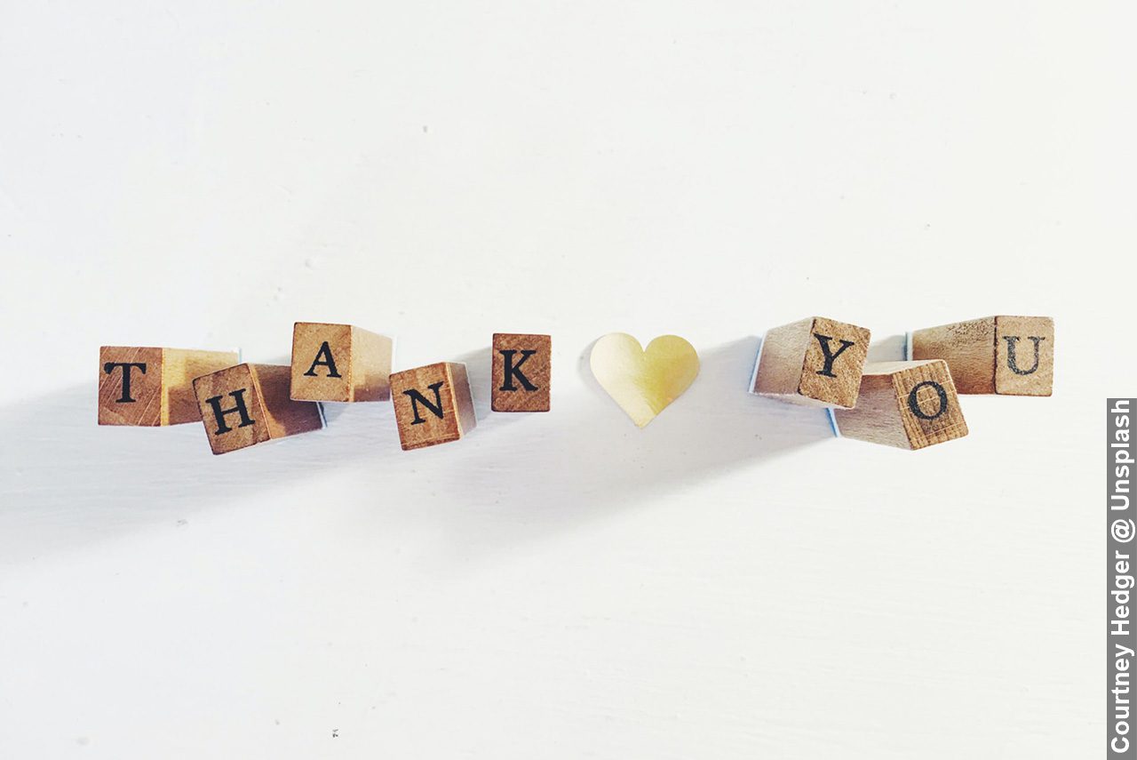 A foster carer’s boundless heart rewarded with thank you words using blocks