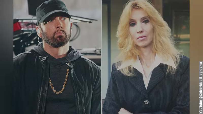Recent photos comparing Eminem's mother death period showing Debbie Nelson and Eminem in later years.